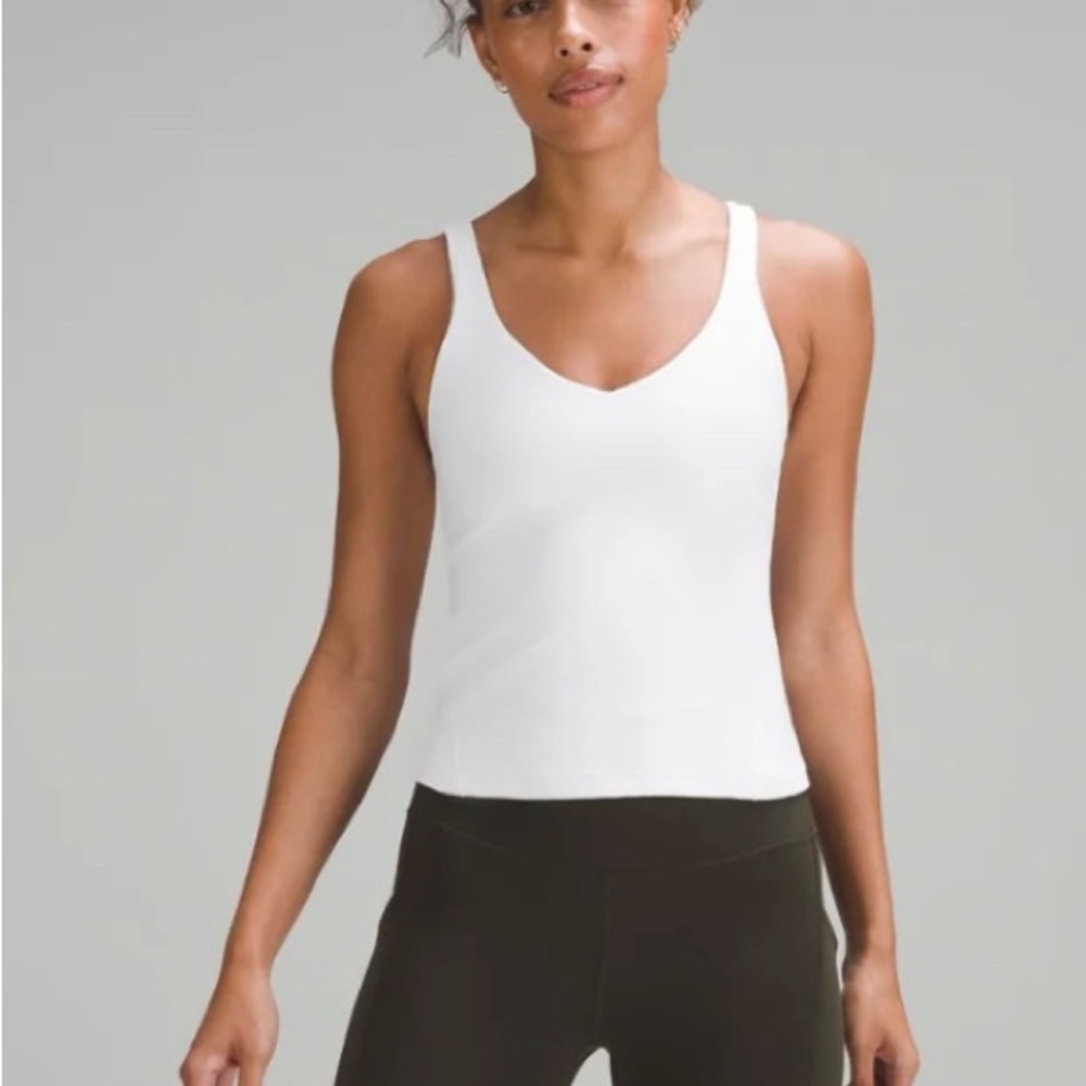 Lululemon Align Waist-Length Tank Top White Size 2